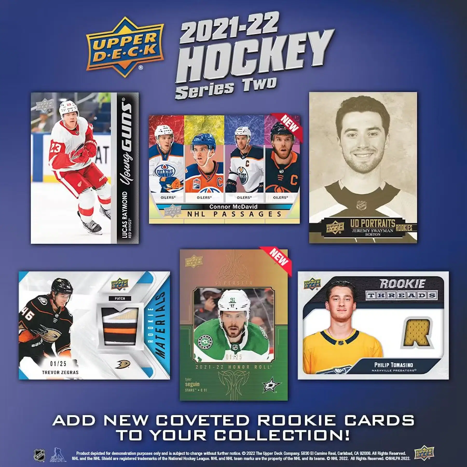 2021-22 Upper Deck Series Two Hockey NHL Tin