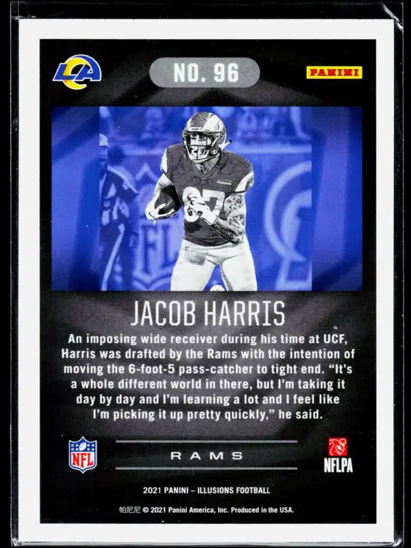 2021 Jacob Harris #96 Panini Illusions - back