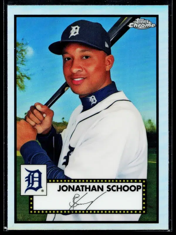 2021 Jonathan Schoop #388 Topps Chrome Platinum Anniversary Refractor - front