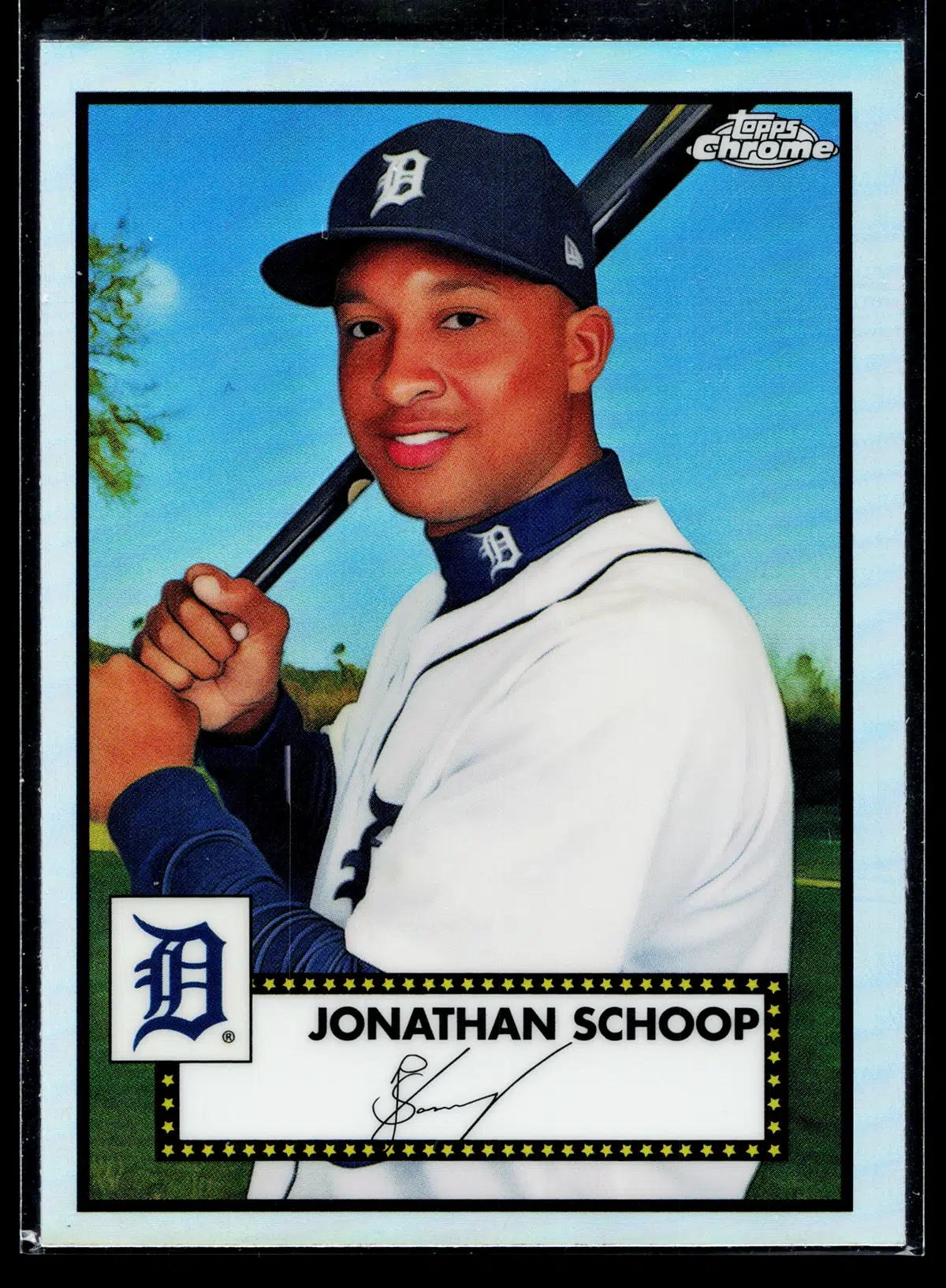 2021 Jonathan Schoop #388 Topps Chrome Platinum Anniversary Refractor - front
