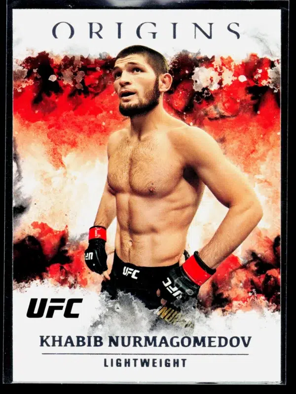2021 Khabib Nurmagomedov #40 Panini Chronicles Origins UFC - front