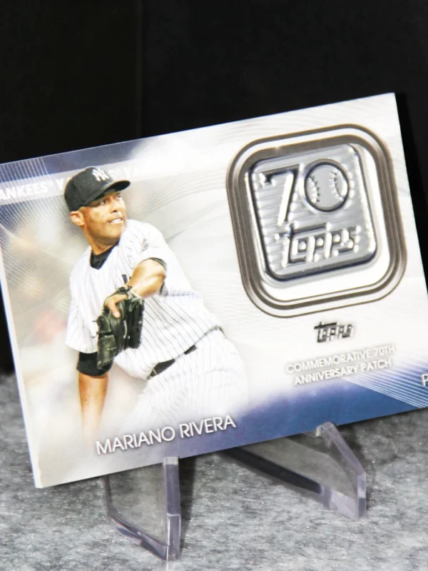 2021 Mariano Rivera #70LP MR Topps 70th Anniversary Logo Patch - stand