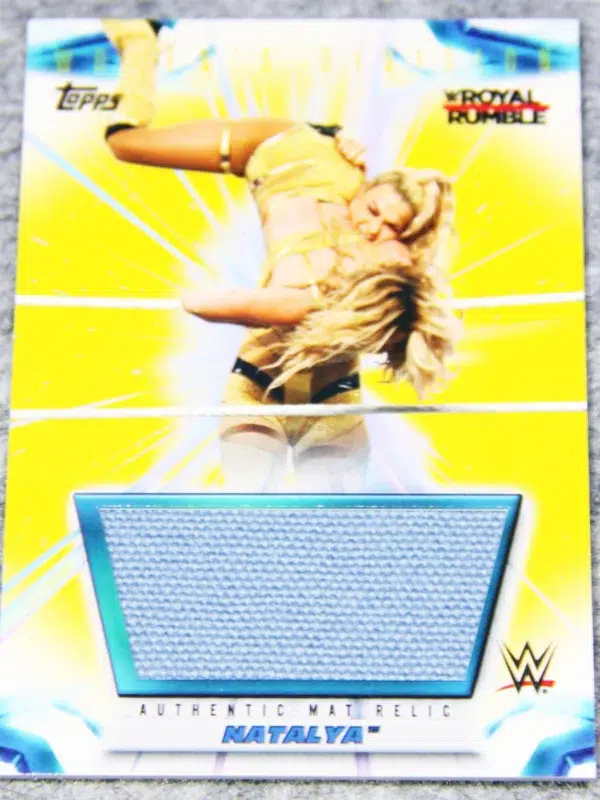 2021 Natalya #MR NT Topps WWE Royal Rumble Mat Relic 10 - front