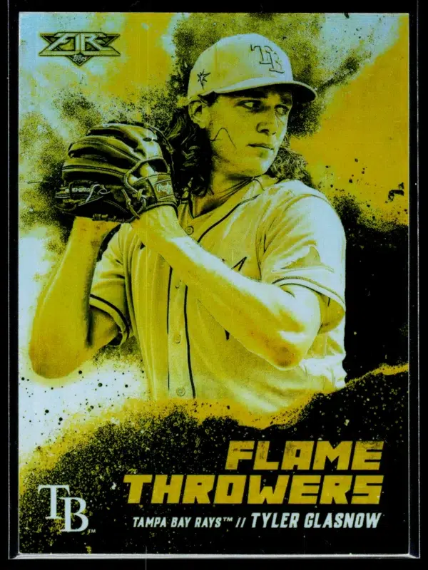 2021 Tyler Glasnow #FT 10 Topps Fire Flame Throwers - front