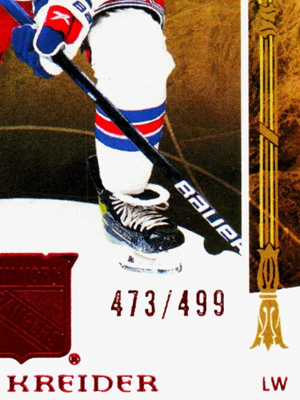 2022 23 Chris Kreider #122 Upper Deck Artifacts of 499 - detail