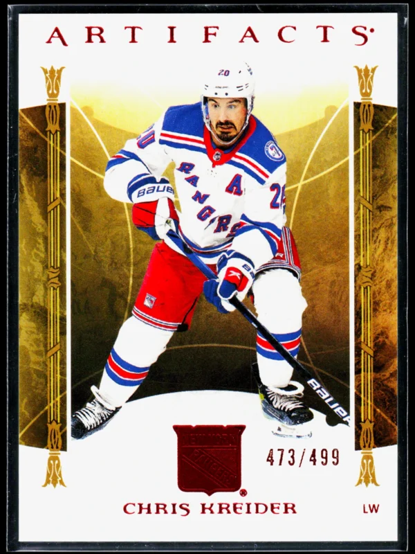 2022 23 Chris Kreider #122 Upper Deck Artifacts of 499 - front
