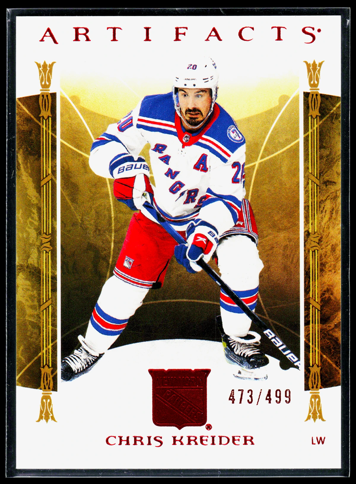 2022 23 Chris Kreider #122 Upper Deck Artifacts of 499 - front