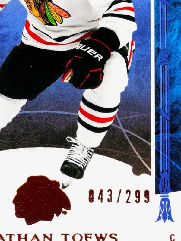 2022 23 Jonathan Toews #27 Upper Deck Artifacts of 299 - detail