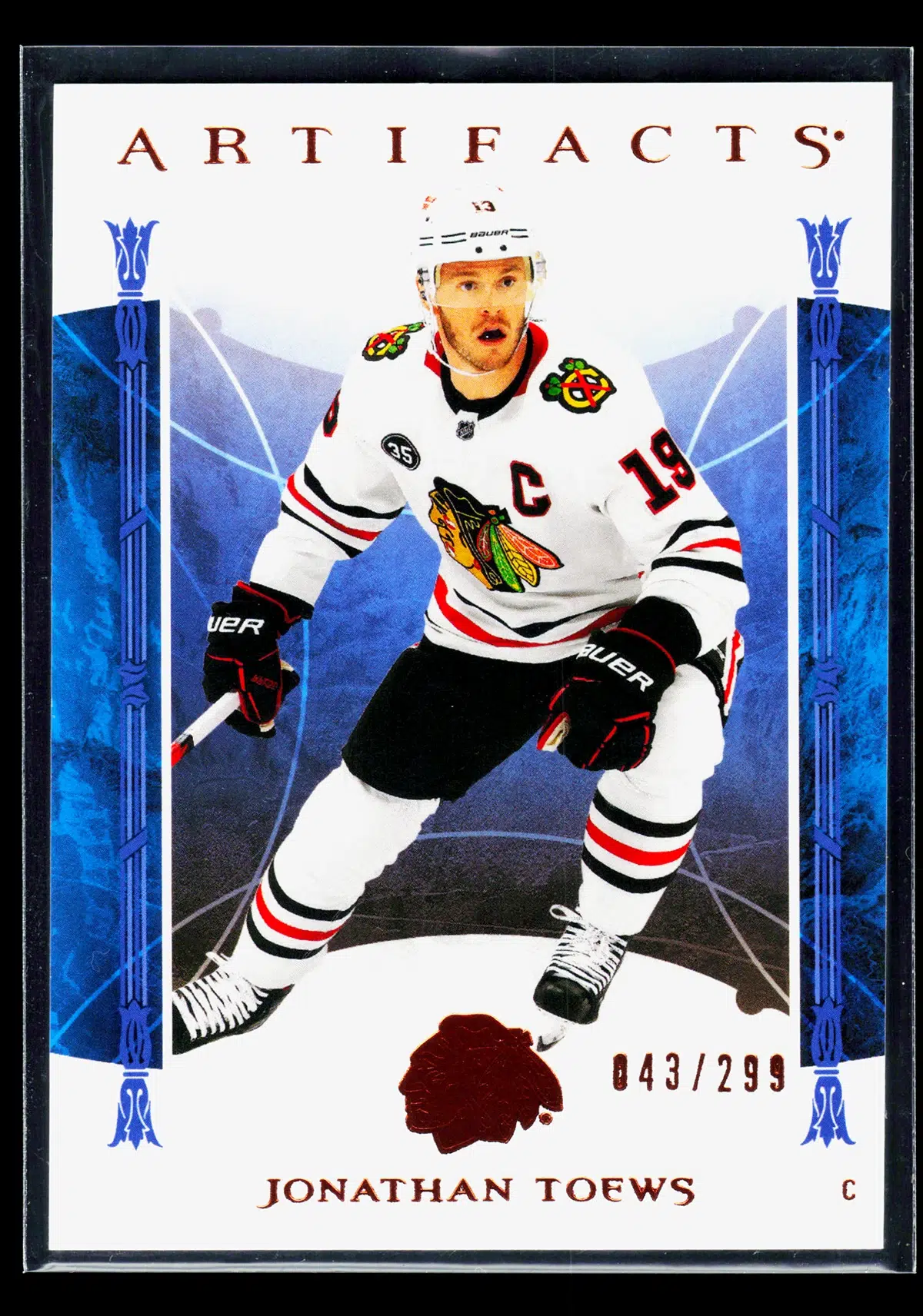 2022 23 Jonathan Toews #27 Upper Deck Artifacts of 299 - front