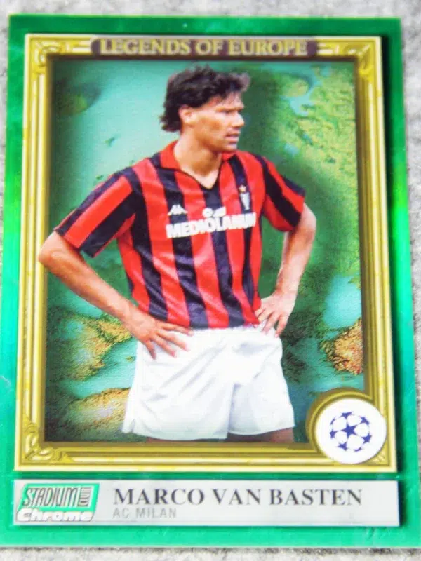 2022-23 Marco van Basten #LE-MVB Topps Stadium Club Chrome Legends of Europe Green /99