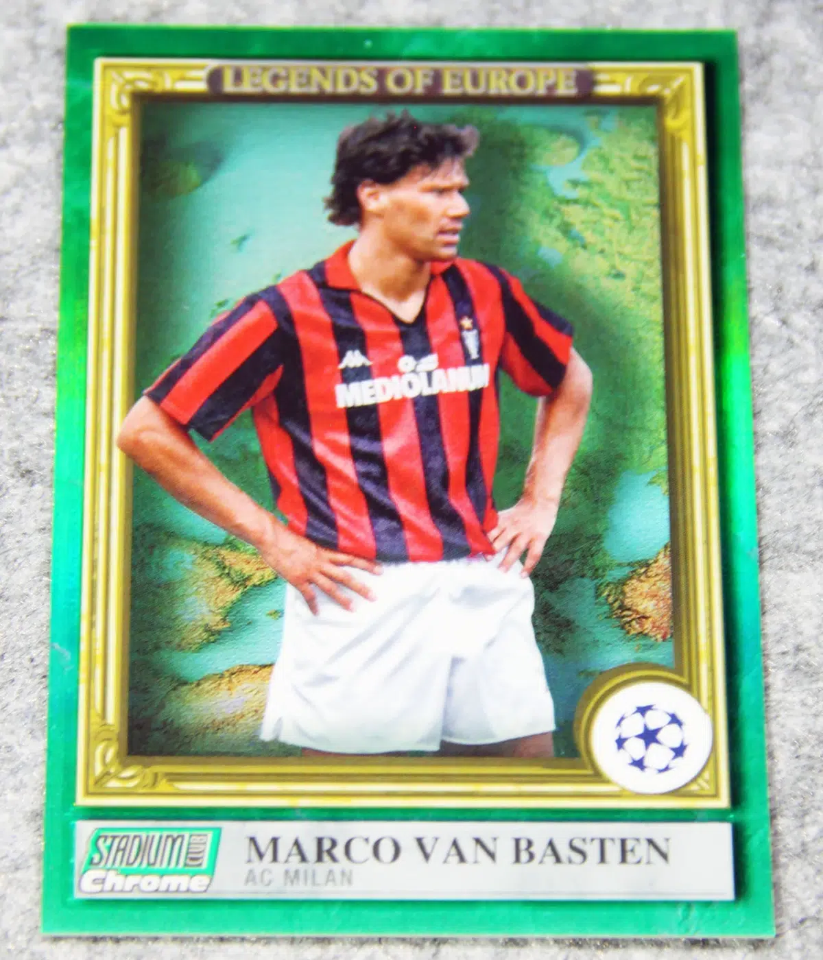 2022-23 Marco van Basten #LE-MVB Topps Stadium Club Chrome Legends of Europe Green /99