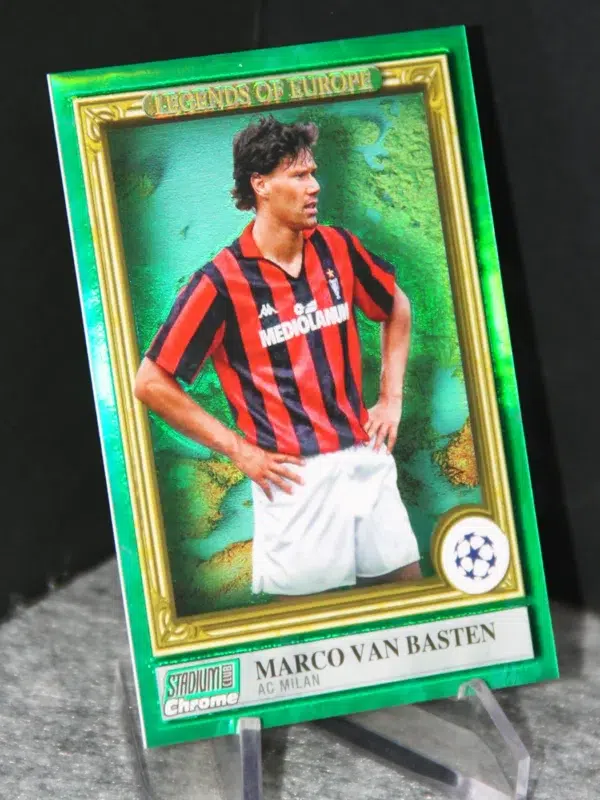 2022-23 Marco van Basten #LE-MVB Topps Stadium Club Chrome Legends of Europe Green /99