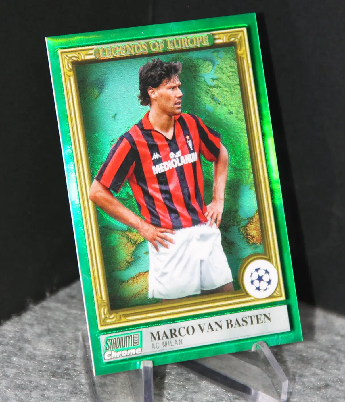 2022-23 Marco van Basten #LE-MVB Topps Stadium Club Chrome Legends of Europe Green /99