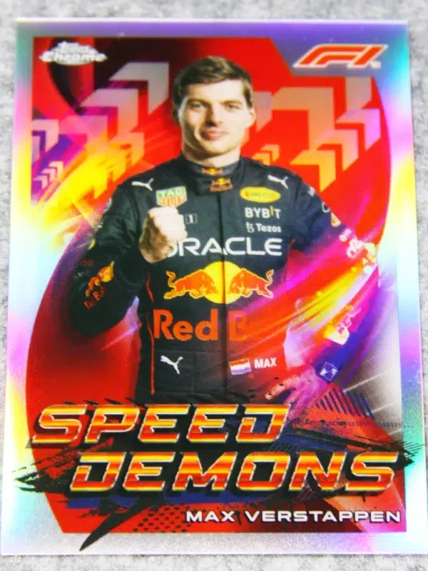 2022 Max Verstappen #SD-MV Topps Chrome Speed Demons