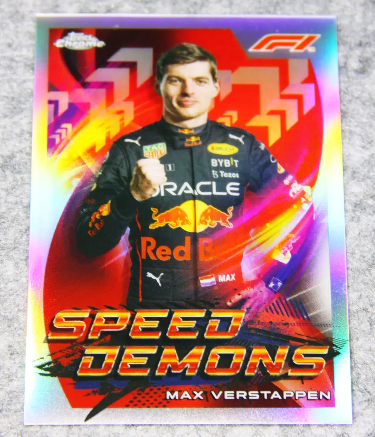 2022 Max Verstappen #SD-MV Topps Chrome Speed Demons