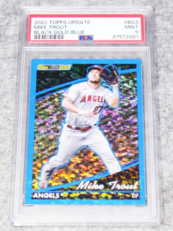 2022 Mike Trout #BG 3 Topps Update Black Gold Blue - front