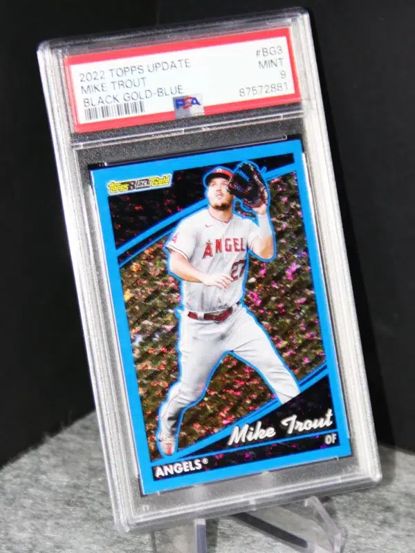 2022 Mike Trout #BG 3 Topps Update Black Gold Blue - stand