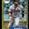 2022 Ronald Acuna Jr #T87C2 69 Topps Chrome 1987 Topps Baseball Mojo Gold - front