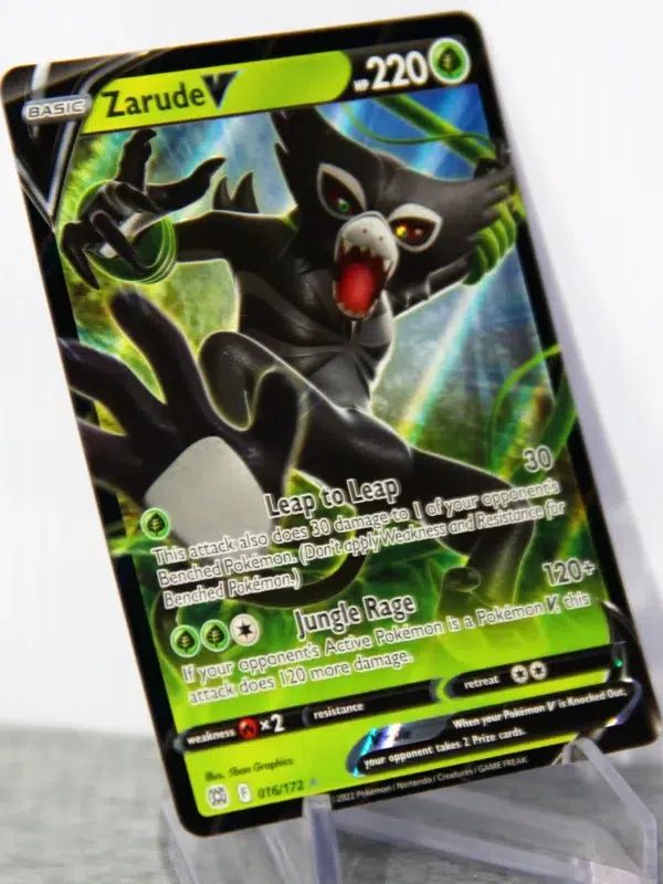 2022 Zarude V #016 172 Pokemon Brilliant Stars Ultra Rare Holo - stand