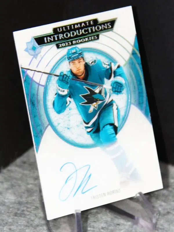 2023 24 Tristen Robins #UI 29 Upper Deck Ultimate Collection Ultimate Introductions 2023 Rookies - stand