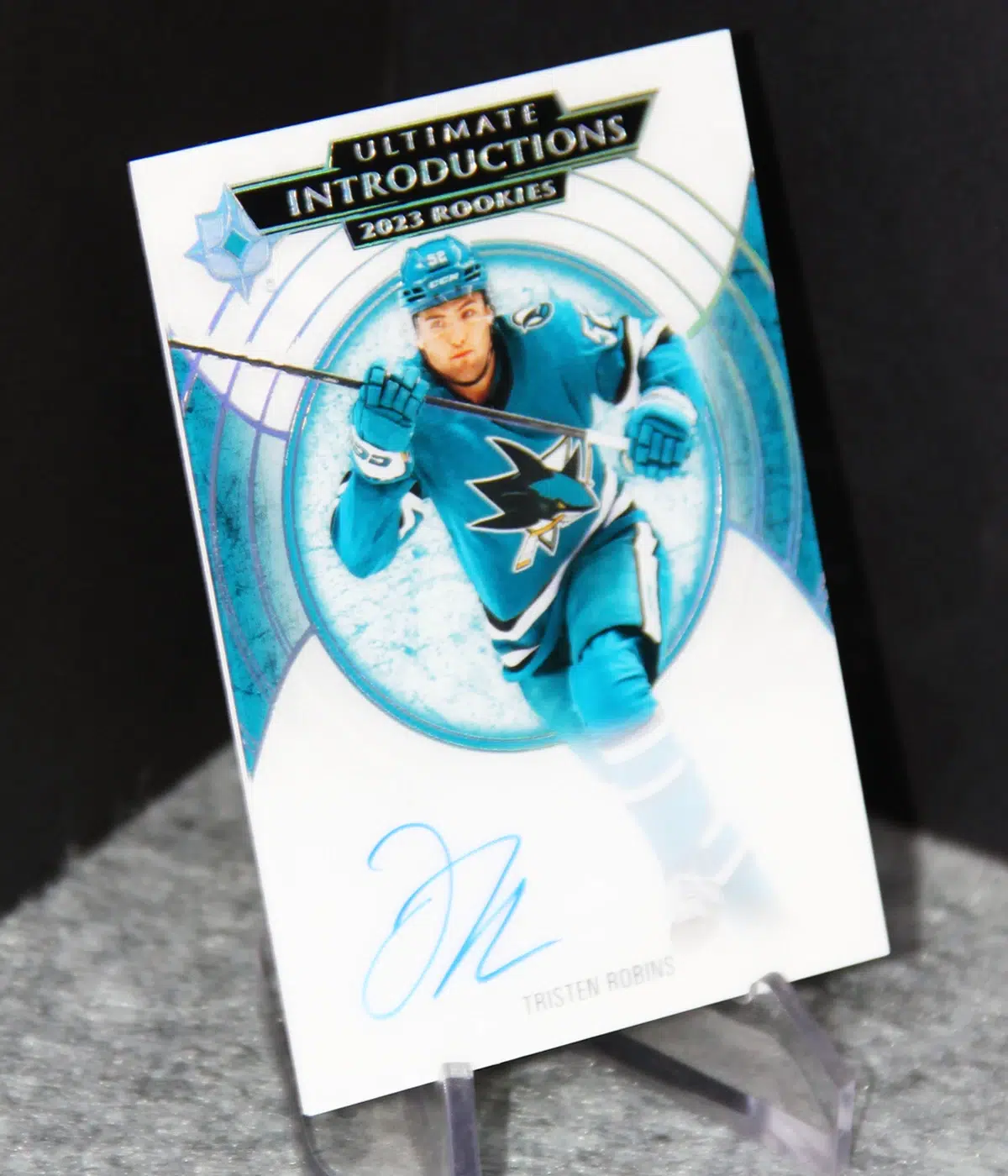 2023 24 Tristen Robins #UI 29 Upper Deck Ultimate Collection Ultimate Introductions 2023 Rookies - stand