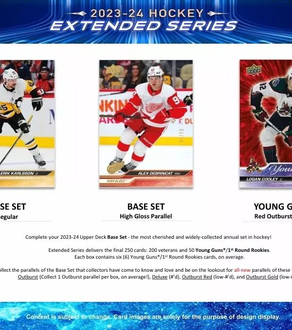 2023-24 Upper Deck Extended Series Hockey NHL Hobby Box