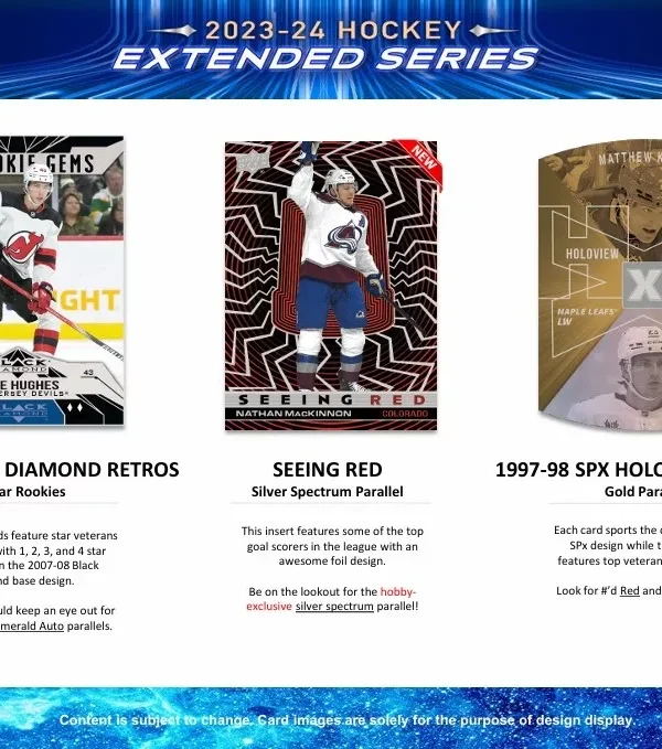 2023-24 Upper Deck Extended Series Hockey NHL Hobby Box