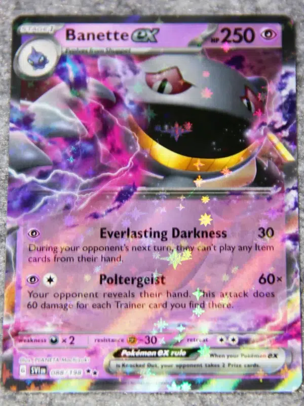 2023 Banette ex #088 198 Pokemon Scarlet & Violet Double Rare Holo - front