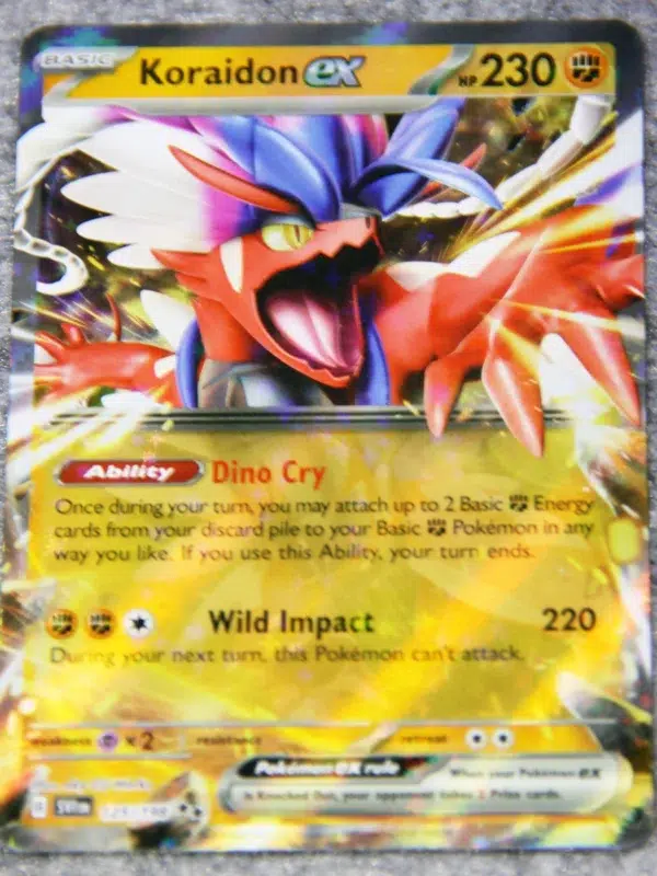 2023 Koraidon ex #125 198 Pokemon Scarlet & Violet Double Rare Holo - front