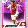 2023 Lorenzo Lucca #143 Topps Chrome UEFA Club Competitions Pink Sparkle RC /175