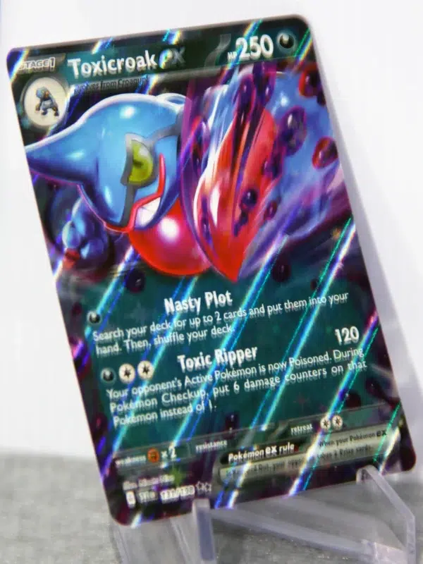 2023 Toxicroak ex #131 198 Pokemon Scarlet & Violet Double Rare Holo - stand