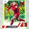 2023 Virgil van Dijk #130 Topps Chrome UEFA Club Competitions Green Refractor /399
