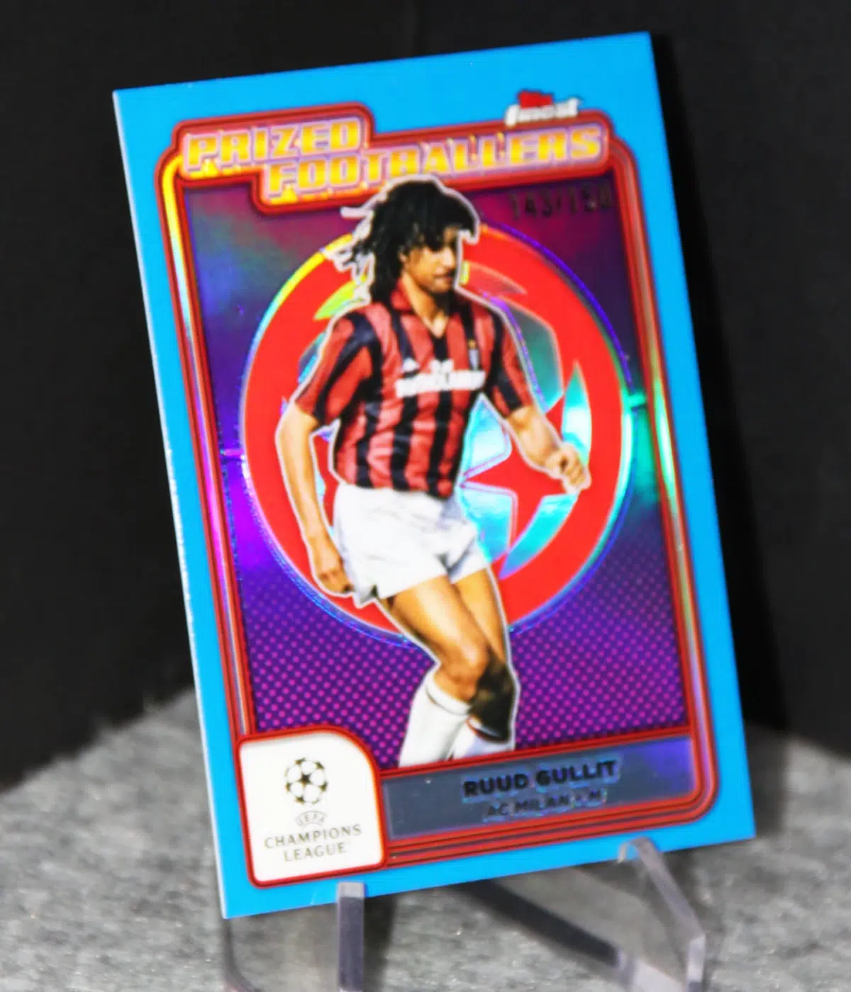 2024-25 Ruud Gullit #PF-8 Topps Finest Prized Footballers Blue Refractor /150