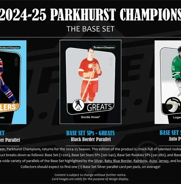 2024-25 Upper Deck Parkhurst Champions Hockey NHL Hobby Box