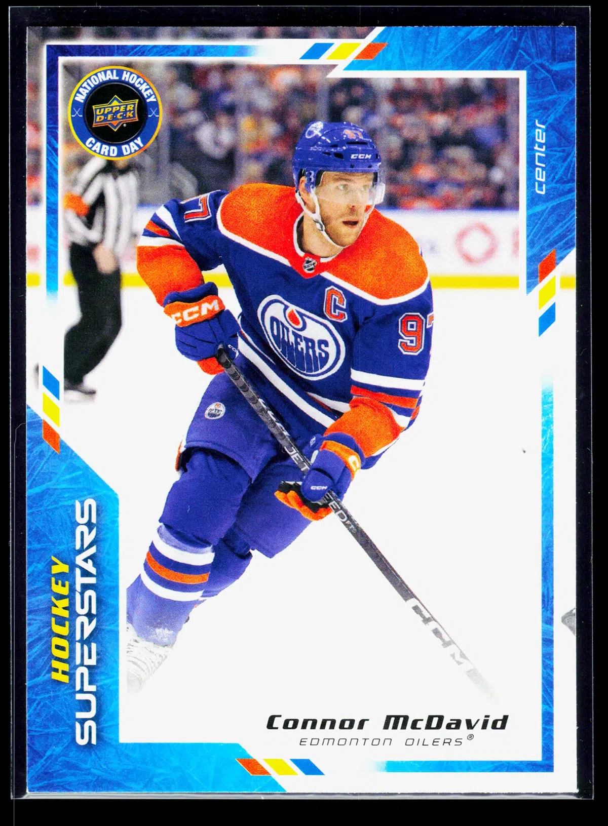 2024 Connor McDavid #NHCD 11 Upper Deck National Hockey Card Day Hockey Superstars - front