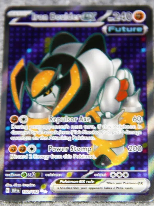 2024 Iron Boulder ex #192 162 Pokemon Temporal Forces Ultra Rare Holo - front