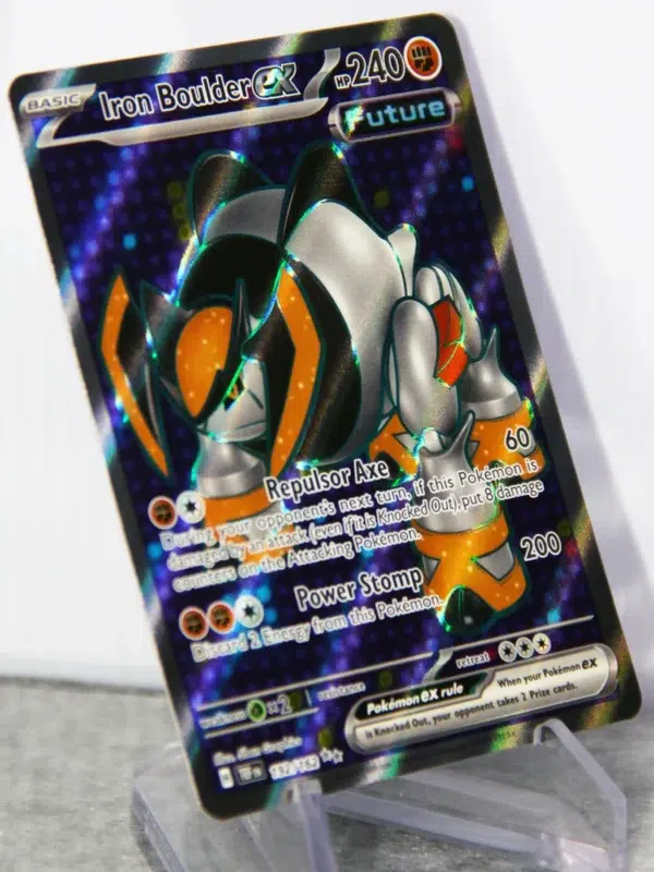 2024 Iron Boulder ex #192 162 Pokemon Temporal Forces Ultra Rare Holo - stand