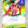 2024 Malik Tillman #BA-MK Topps Finest UEFA Club Competitions Green Refractor Auto /99