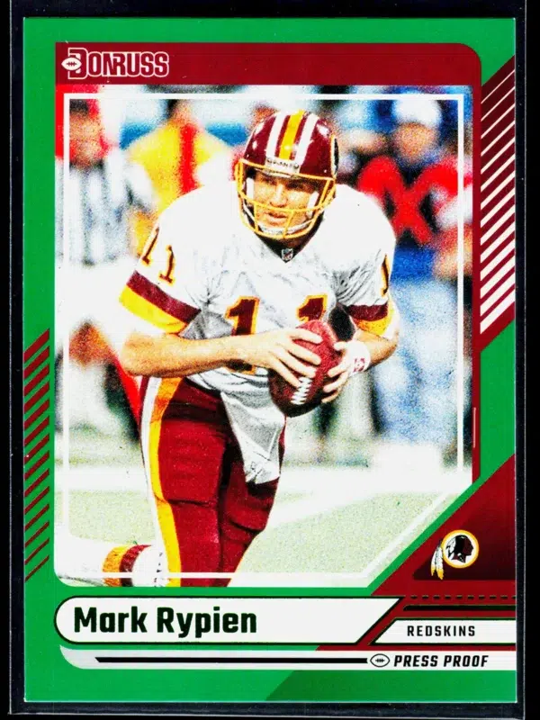 2024 Mark Rypien #145 Panini Donruss Press Proof Green - front
