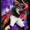 2024 Ozzie Albies #49 Topps Finest Purple Checkerboard Refractor of 150 - front