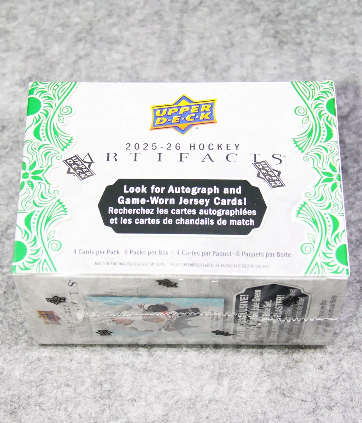2025 26 Upper Deck Artifacts Hockey NHL Blaster Box - front