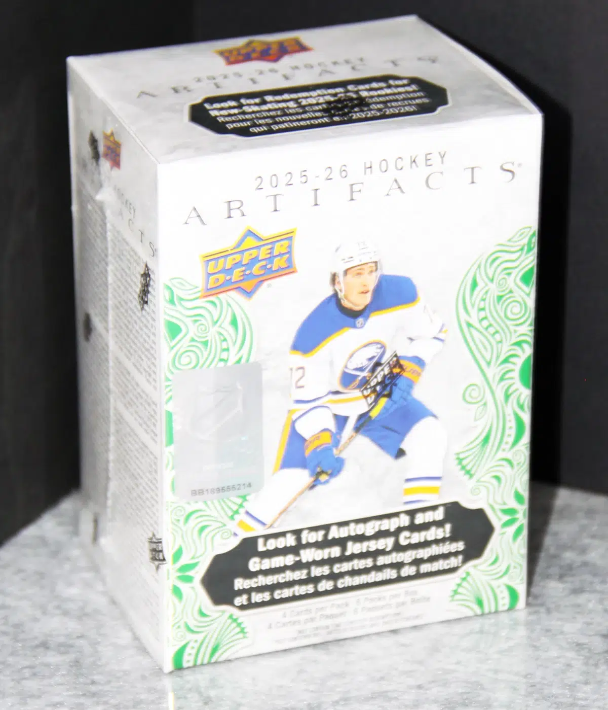 2025 26 Upper Deck Artifacts Hockey NHL Blaster Box - stand