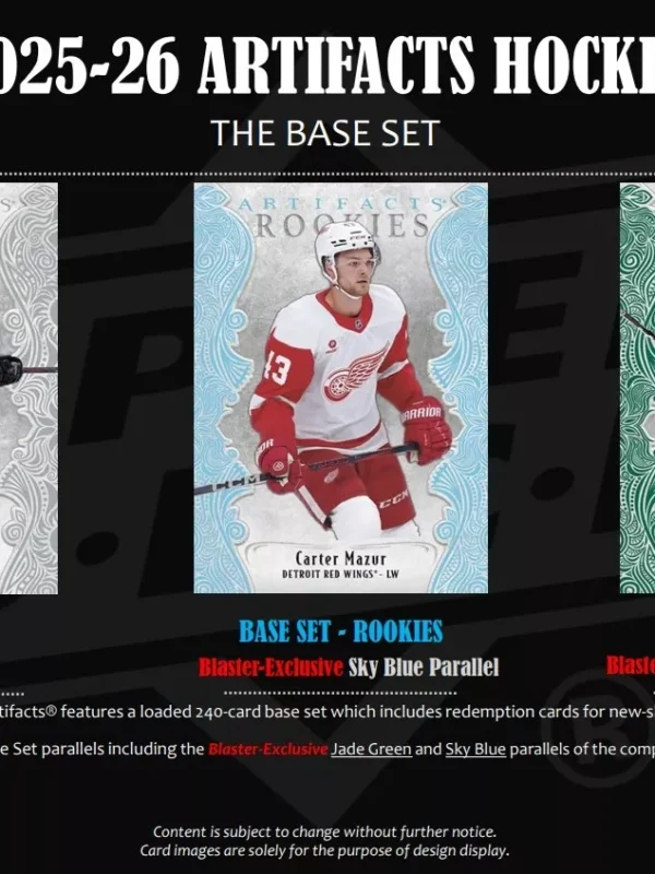 2025-26 Upper Deck Artifacts Hockey NHL Blaster Box