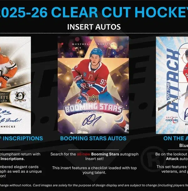 2025-26 Upper Deck Clear Cut Hockey NHL Hobby Box