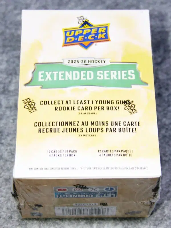 2025 26 Upper Deck Extended Series Hockey NHL Blaster Box - Sealed - back