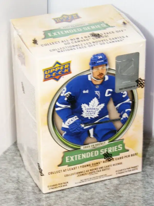 2025 26 Upper Deck Extended Series Hockey NHL Blaster Box - Sealed - stand