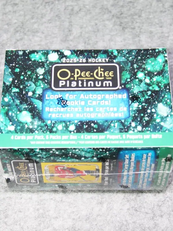 2025 26 Upper Deck O Pee Chee Platinum Hockey NHL Blaster Box - back