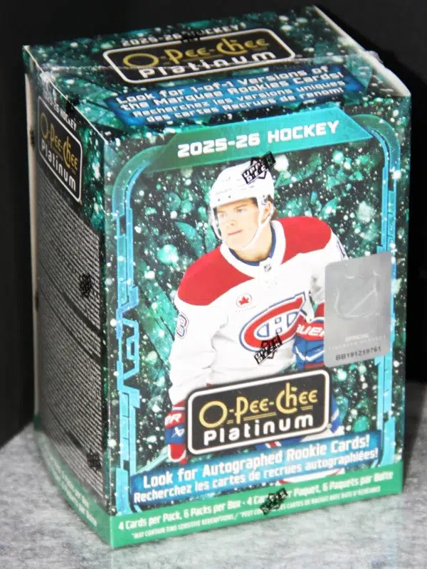 2025 26 Upper Deck O Pee Chee Platinum Hockey NHL Blaster Box - front