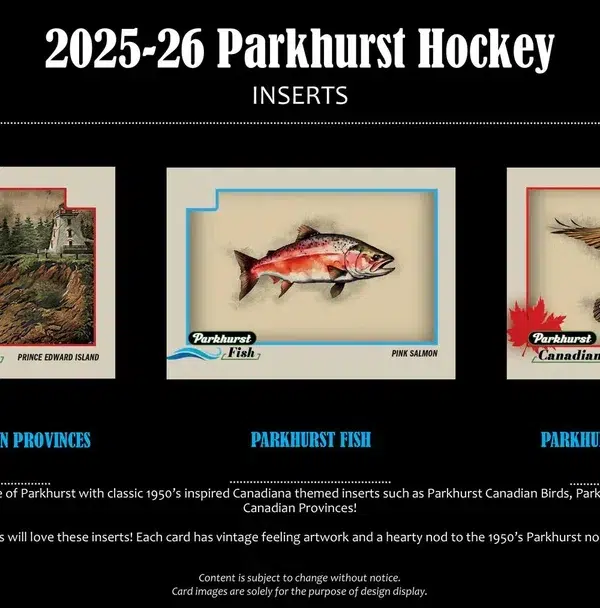2025-26 Upper Deck Parkhurst Hockey NHL Hobby Box