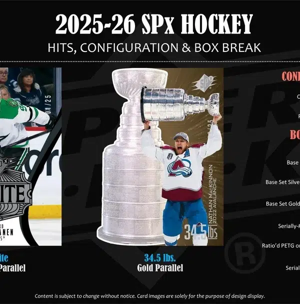 2025-26 Upper Deck SPx Hockey NHL Hobby Box
